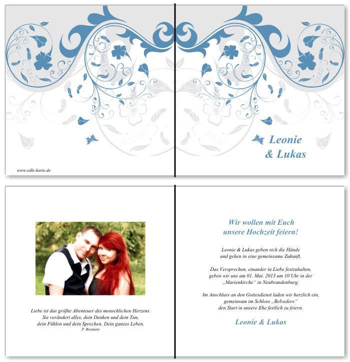  Einladungskarten Hochzeit, Hochzeitseinladungen, Hochzeitskarten, Einladungen für Hochzeit