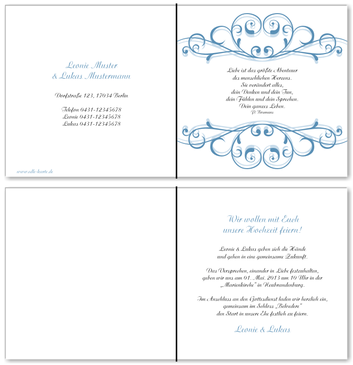  Einladungskarten Hochzeit, Hochzeitseinladungen, Hochzeitskarten, Einladungen für Hochzeit