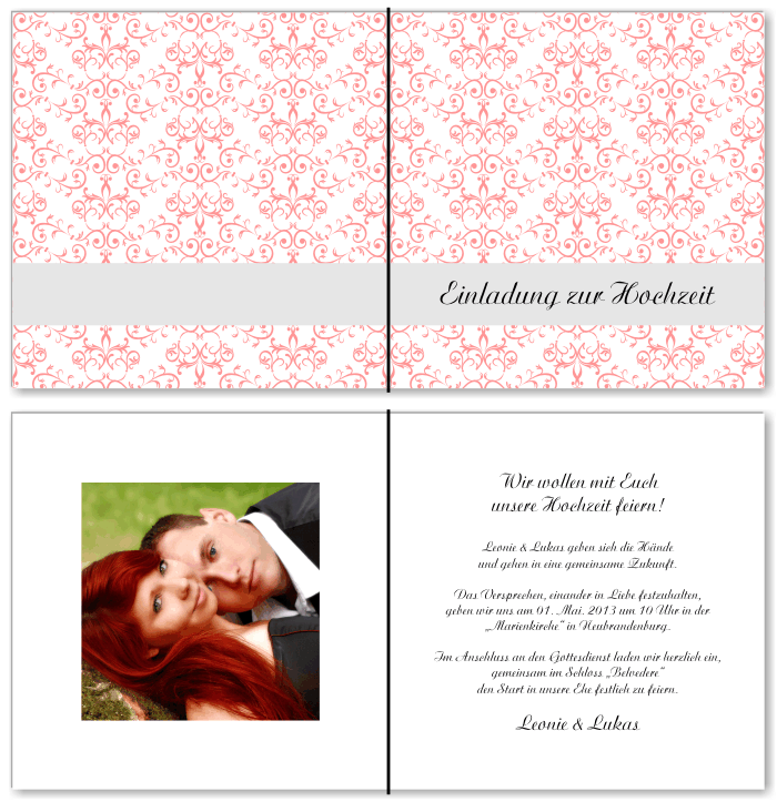  Einladungskarten Hochzeit, Hochzeitseinladungen, Hochzeitskarten, Einladungen für Hochzeit