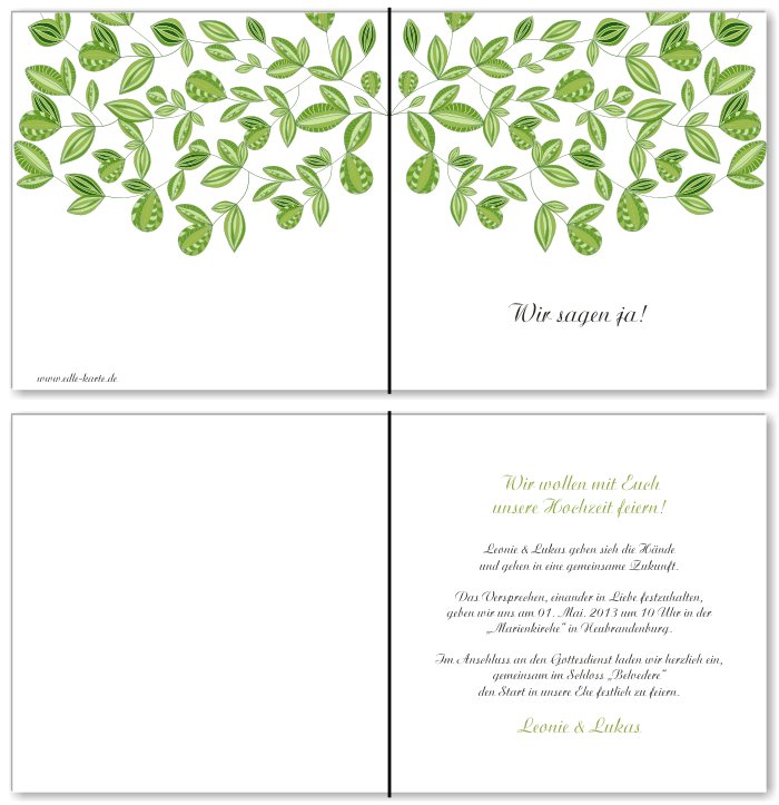  Einladungskarten Hochzeit, Hochzeitseinladungen, Hochzeitskarten, Einladungen für Hochzeit