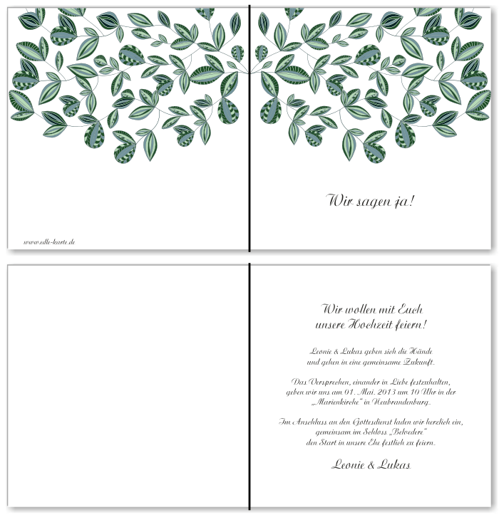  Einladungskarten Hochzeit, Hochzeitseinladungen, Hochzeitskarten, Einladungen für Hochzeit