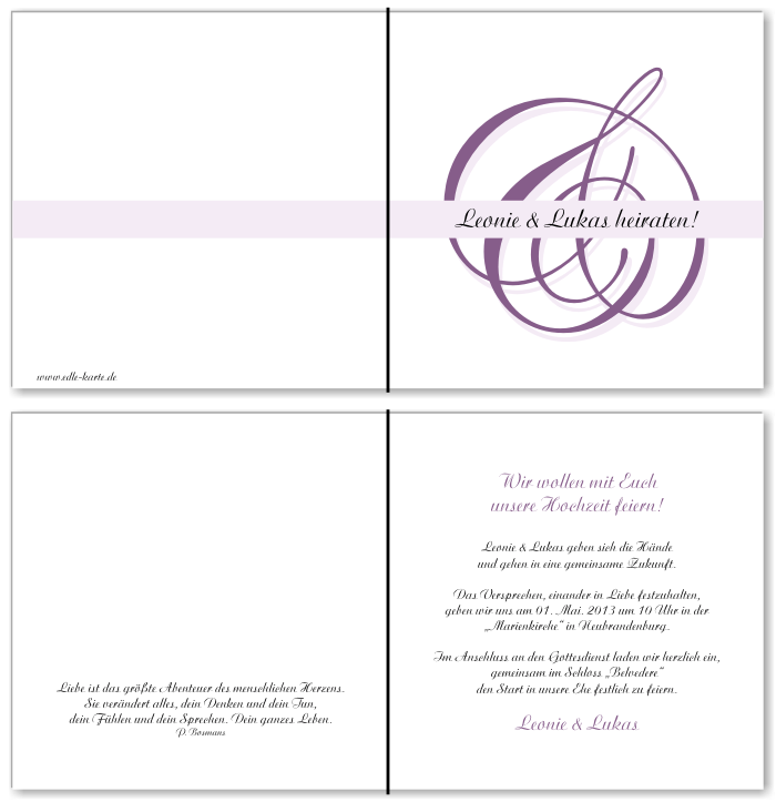  Einladungskarten Hochzeit, Hochzeitseinladungen, Hochzeitskarten, Einladungen für Hochzeit