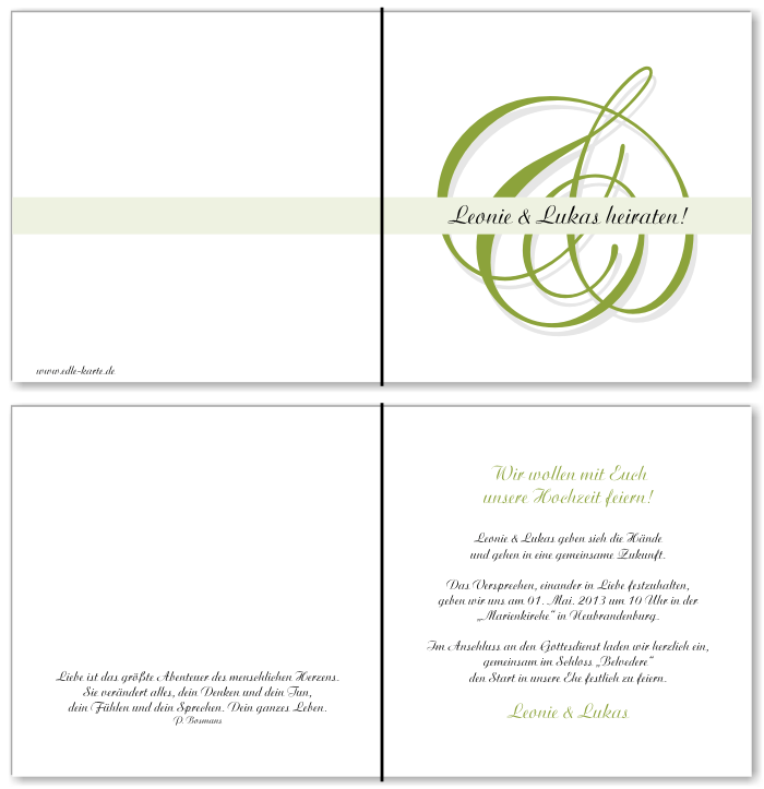  Einladungskarten Hochzeit, Hochzeitseinladungen, Hochzeitskarten, Einladungen für Hochzeit