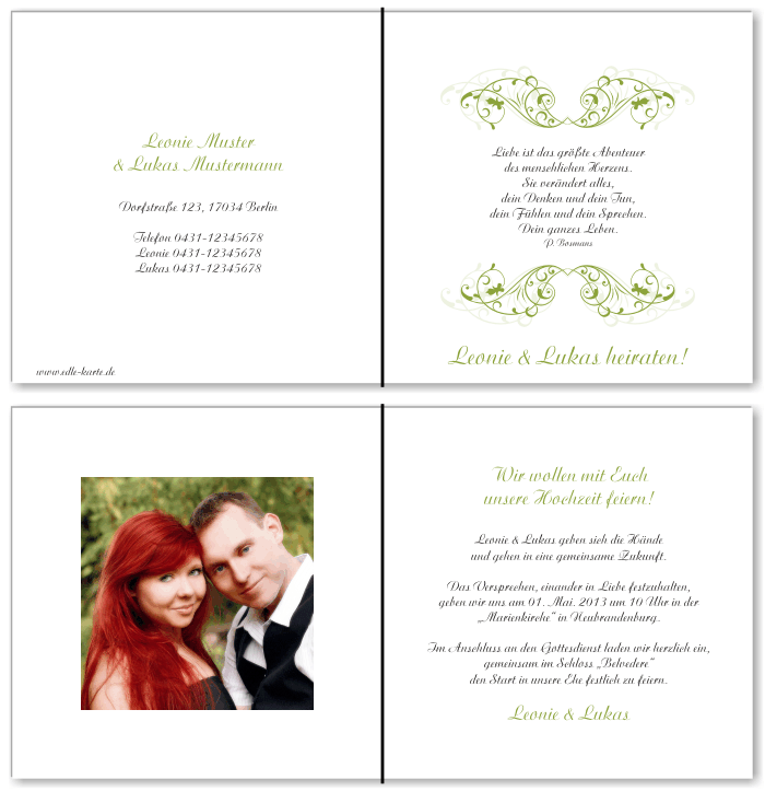  Einladungskarten Hochzeit, Hochzeitseinladungen, Hochzeitskarten, Einladungen für Hochzeit