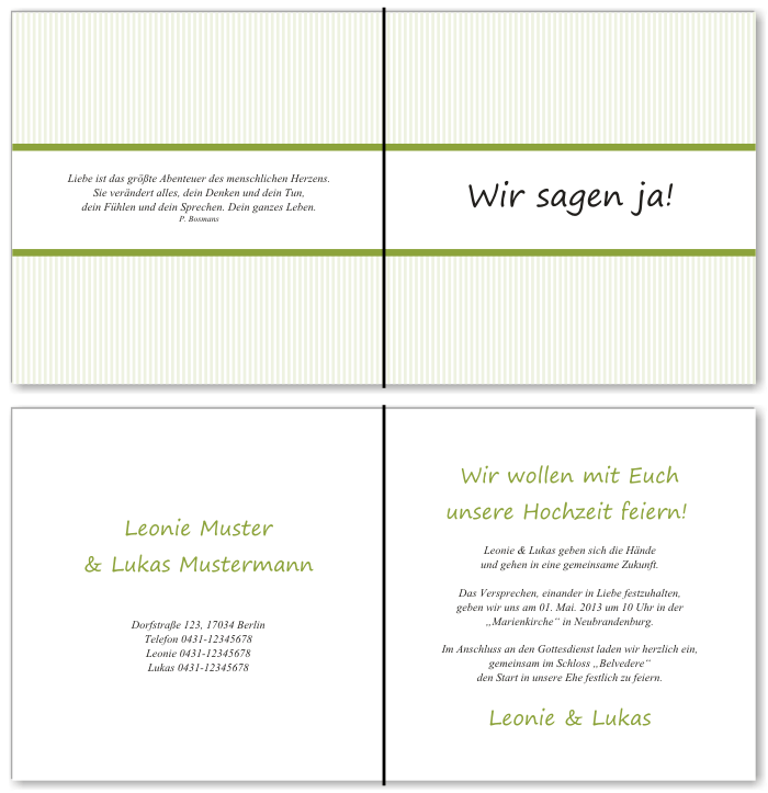  Einladungskarten Hochzeit, Hochzeitseinladungen, Hochzeitskarten, Einladungen für Hochzeit