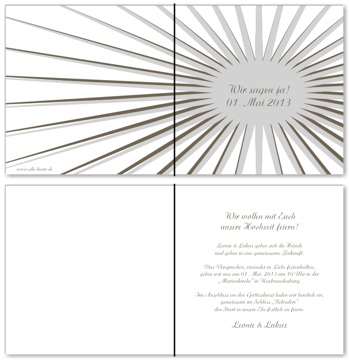  Einladungskarten Hochzeit, Hochzeitseinladungen, Hochzeitskarten, Einladungen für Hochzeit
