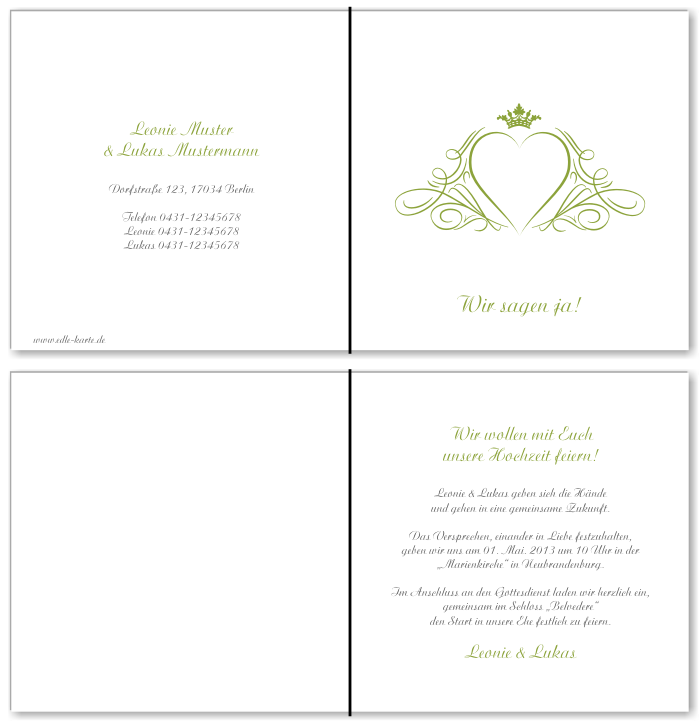  Einladungskarten Hochzeit, Hochzeitseinladungen, Hochzeitskarten, Einladungen für Hochzeit