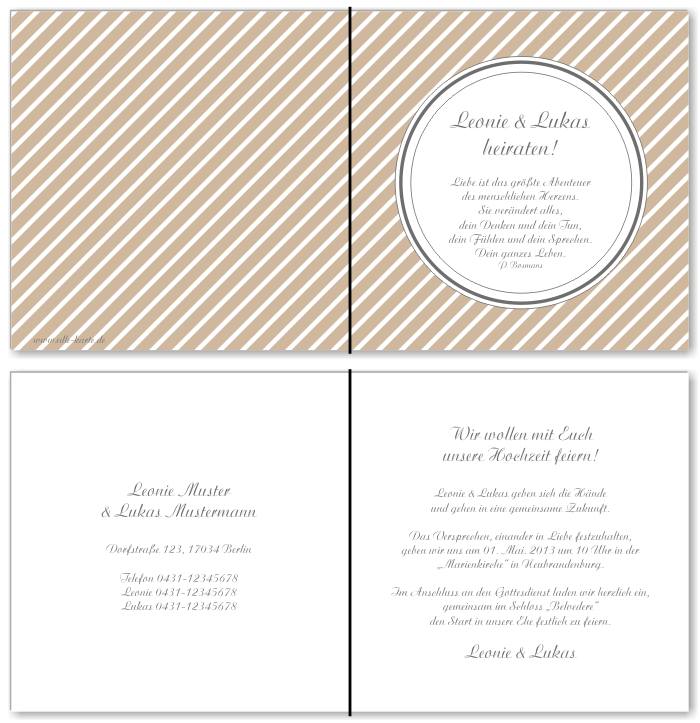  Einladungskarten Hochzeit, Hochzeitseinladungen, Hochzeitskarten, Einladungen für Hochzeit