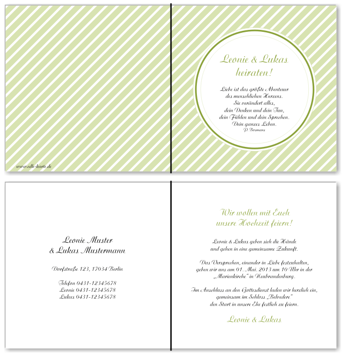  Einladungskarten Hochzeit, Hochzeitseinladungen, Hochzeitskarten, Einladungen für Hochzeit