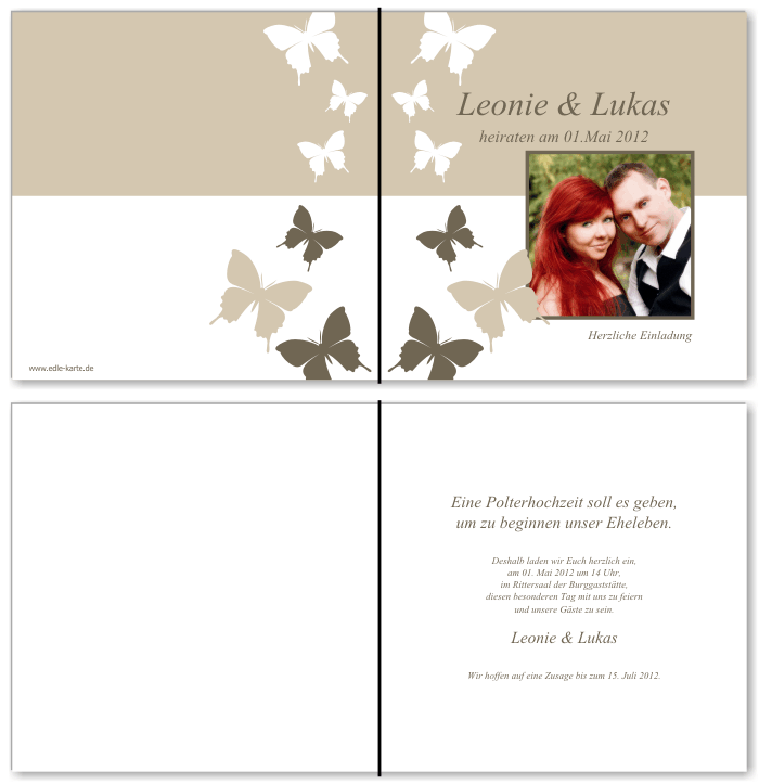  Einladungskarten Hochzeit, Hochzeitseinladungen, Hochzeitskarten, Einladungen für Hochzeit