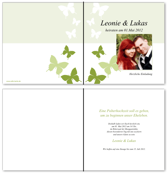  Einladungskarten Hochzeit, Hochzeitseinladungen, Hochzeitskarten, Einladungen für Hochzeit