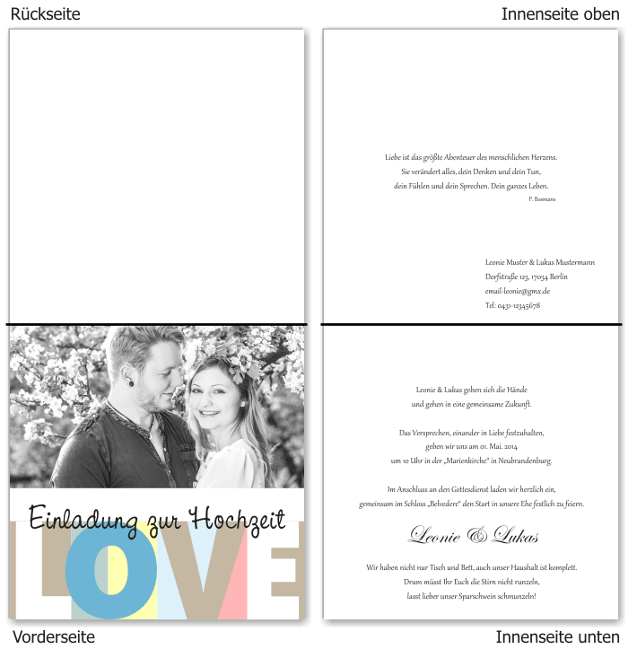  Einladungskarten Hochzeit, Hochzeitseinladungen, Hochzeitskarten, Einladungen für Hochzeit