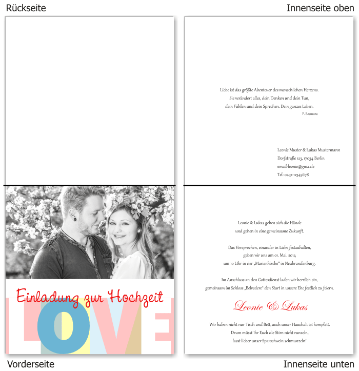  Einladungskarten Hochzeit, Hochzeitseinladungen, Hochzeitskarten, Einladungen für Hochzeit