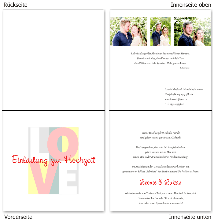  Einladungskarten Hochzeit, Hochzeitseinladungen, Hochzeitskarten, Einladungen für Hochzeit