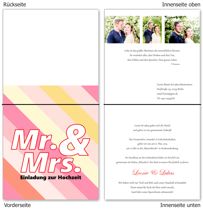  Einladungskarten Hochzeit, Hochzeitseinladungen, Hochzeitskarten, Einladungen für Hochzeit