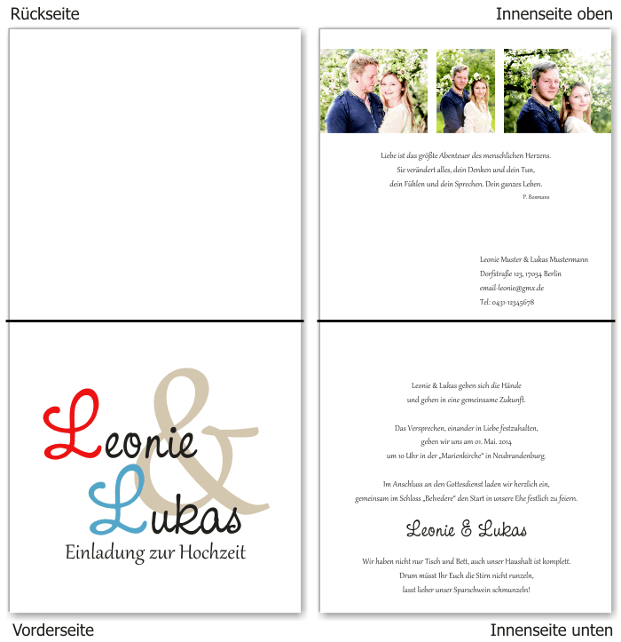  Einladungskarten Hochzeit, Hochzeitseinladungen, Hochzeitskarten, Einladungen für Hochzeit