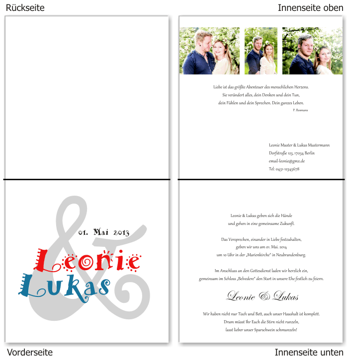  Einladungskarten Hochzeit, Hochzeitseinladungen, Hochzeitskarten, Einladungen für Hochzeit