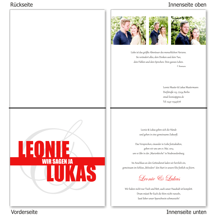  Einladungskarten Hochzeit, Hochzeitseinladungen, Hochzeitskarten, Einladungen für Hochzeit
