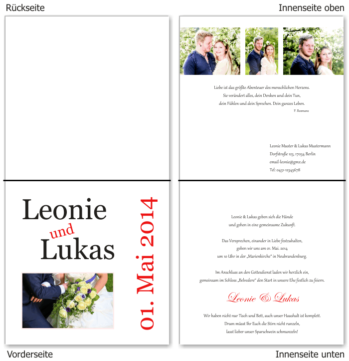  Einladungskarten Hochzeit, Hochzeitseinladungen, Hochzeitskarten, Einladungen für Hochzeit