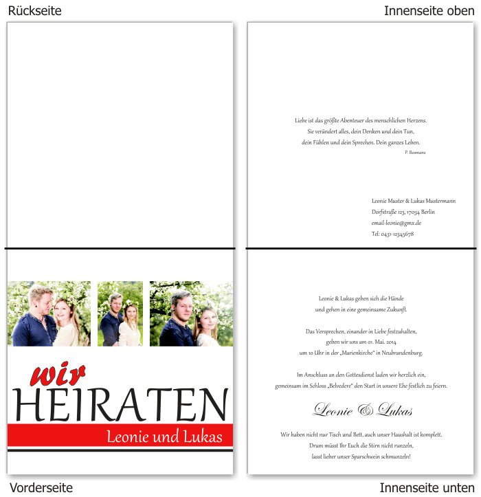  Einladungskarten Hochzeit, Hochzeitseinladungen, Hochzeitskarten, Einladungen für Hochzeit