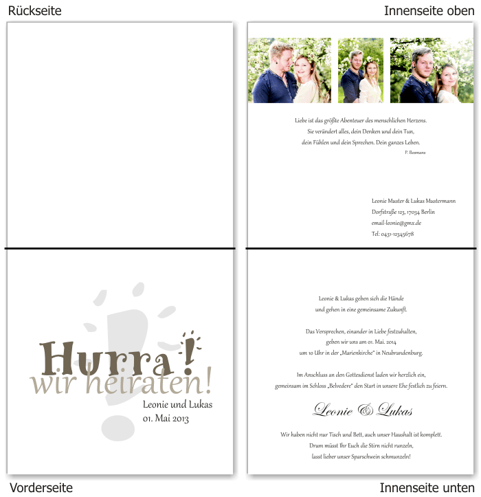  Einladungskarten Hochzeit, Hochzeitseinladungen, Hochzeitskarten, Einladungen für Hochzeit