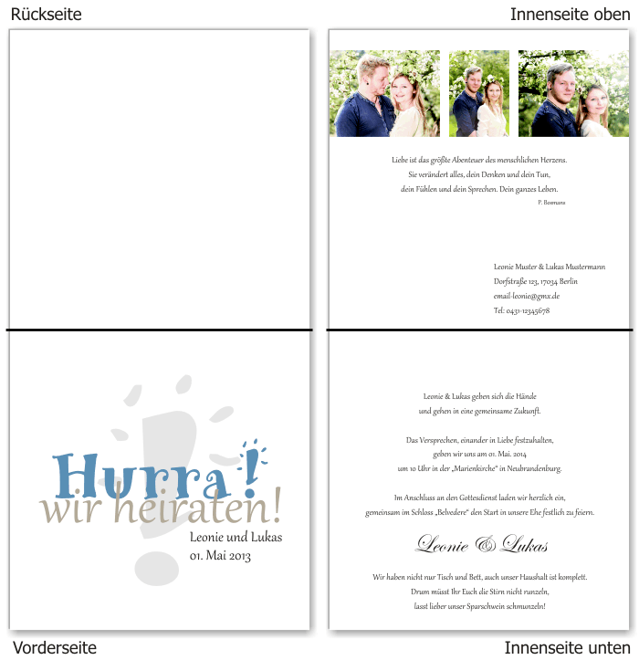  Einladungskarten Hochzeit, Hochzeitseinladungen, Hochzeitskarten, Einladungen für Hochzeit