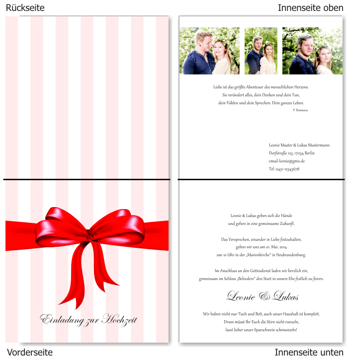  Einladungskarten Hochzeit, Hochzeitseinladungen, Hochzeitskarten, Einladungen für Hochzeit