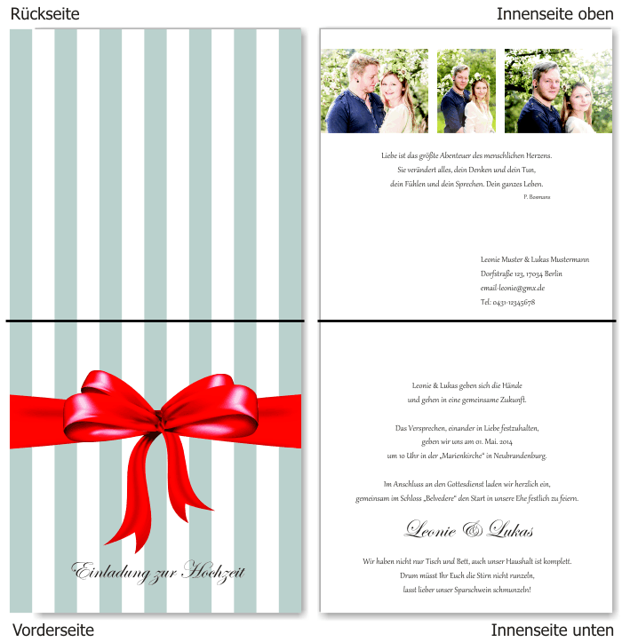  Einladungskarten Hochzeit, Hochzeitseinladungen, Hochzeitskarten, Einladungen für Hochzeit