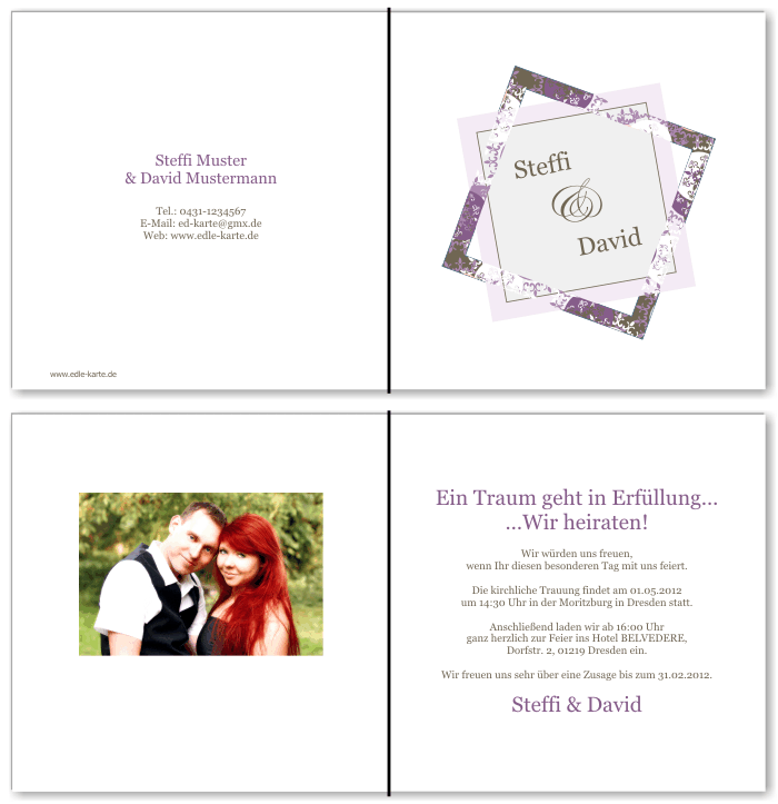  Einladungskarten Hochzeit, Hochzeitseinladungen, Hochzeitskarten, Einladungen für Hochzeit