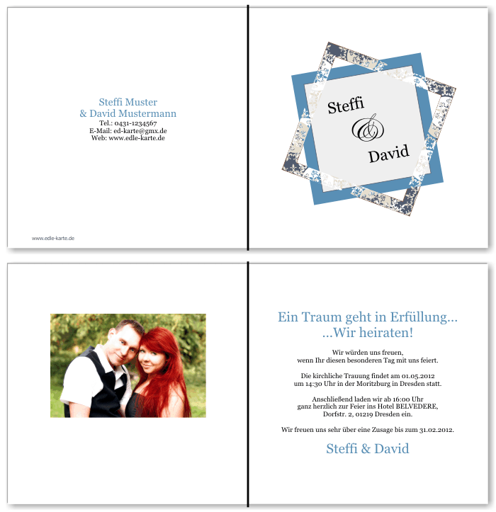  Einladungskarten Hochzeit, Hochzeitseinladungen, Hochzeitskarten, Einladungen für Hochzeit
