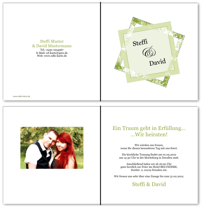  Einladungskarten Hochzeit, Hochzeitseinladungen, Hochzeitskarten, Einladungen für Hochzeit