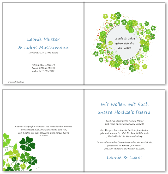  Einladungskarten Hochzeit, Hochzeitseinladungen, Hochzeitskarten, Einladungen für Hochzeit