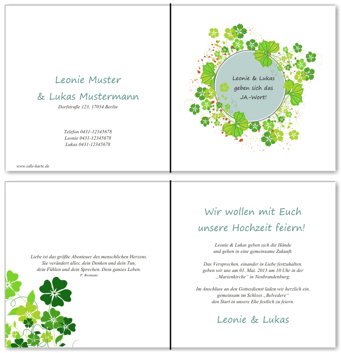  Einladungskarten Hochzeit, Hochzeitseinladungen, Hochzeitskarten, Einladungen für Hochzeit