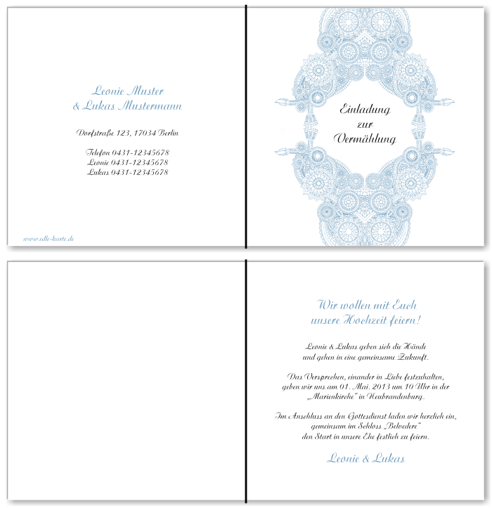  Einladungskarten Hochzeit, Hochzeitseinladungen, Hochzeitskarten, Einladungen für Hochzeit