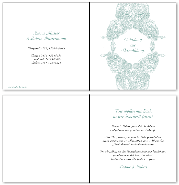  Einladungskarten Hochzeit, Hochzeitseinladungen, Hochzeitskarten, Einladungen für Hochzeit