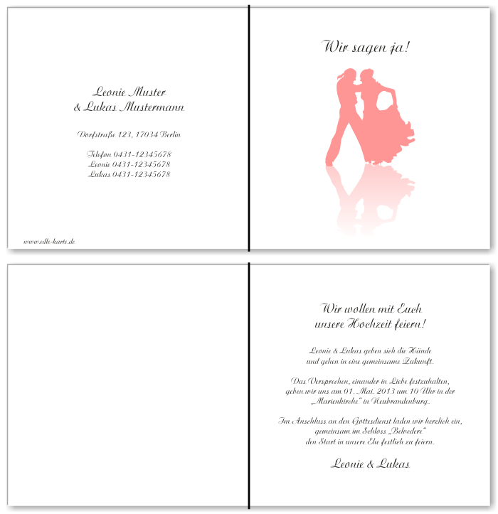  Einladungskarten Hochzeit, Hochzeitseinladungen, Hochzeitskarten, Einladungen für Hochzeit