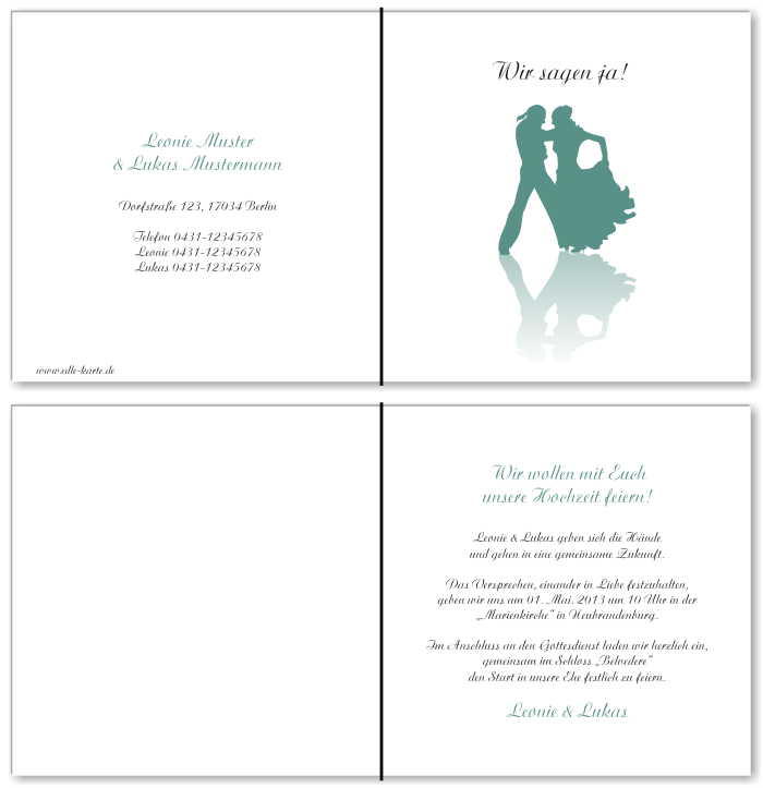  Einladungskarten Hochzeit, Hochzeitseinladungen, Hochzeitskarten, Einladungen für Hochzeit