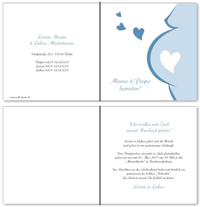  Einladungskarten Hochzeit, Hochzeitseinladungen, Hochzeitskarten, Einladungen für Hochzeit