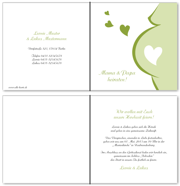  Einladungskarten Hochzeit, Hochzeitseinladungen, Hochzeitskarten, Einladungen für Hochzeit