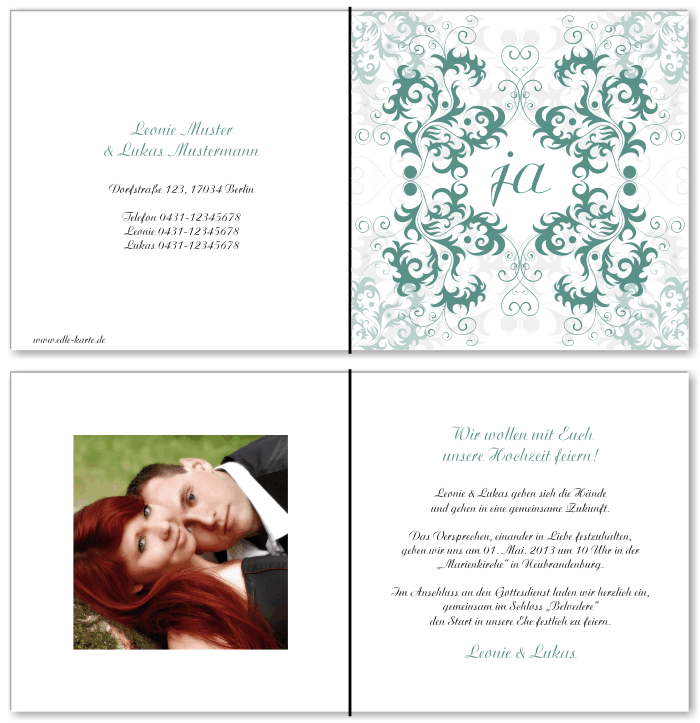  Einladungskarten Hochzeit, Hochzeitseinladungen, Hochzeitskarten, Einladungen für Hochzeit