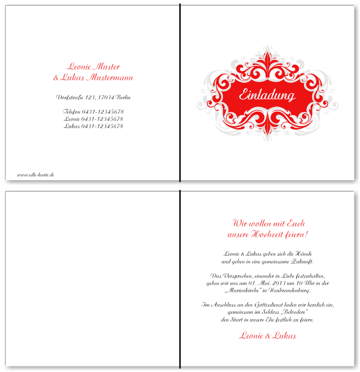  Einladungskarten Hochzeit, Hochzeitseinladungen, Hochzeitskarten, Einladungen für Hochzeit