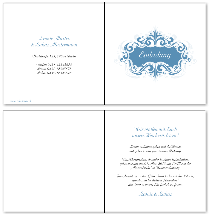  Einladungskarten Hochzeit, Hochzeitseinladungen, Hochzeitskarten, Einladungen für Hochzeit