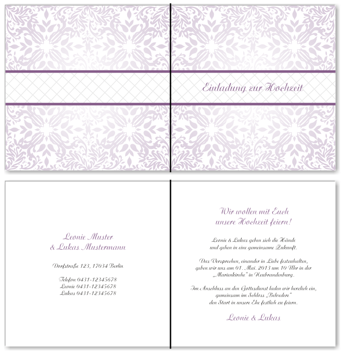  Einladungskarten Hochzeit, Hochzeitseinladungen, Hochzeitskarten, Einladungen für Hochzeit