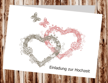 Hochzeitseinladungen, Einladungskarten zur Hochzeit, individuelle Einladungen für Hochzeit, Hochzeitskarten, persönliche Hochzeitseinladungen